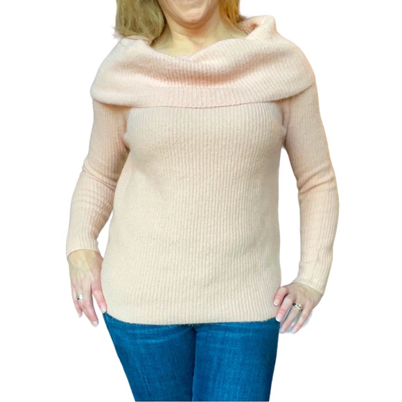 Forever 21 Pink Versatile Cowl Neck Sweater - Picture 3 of 8